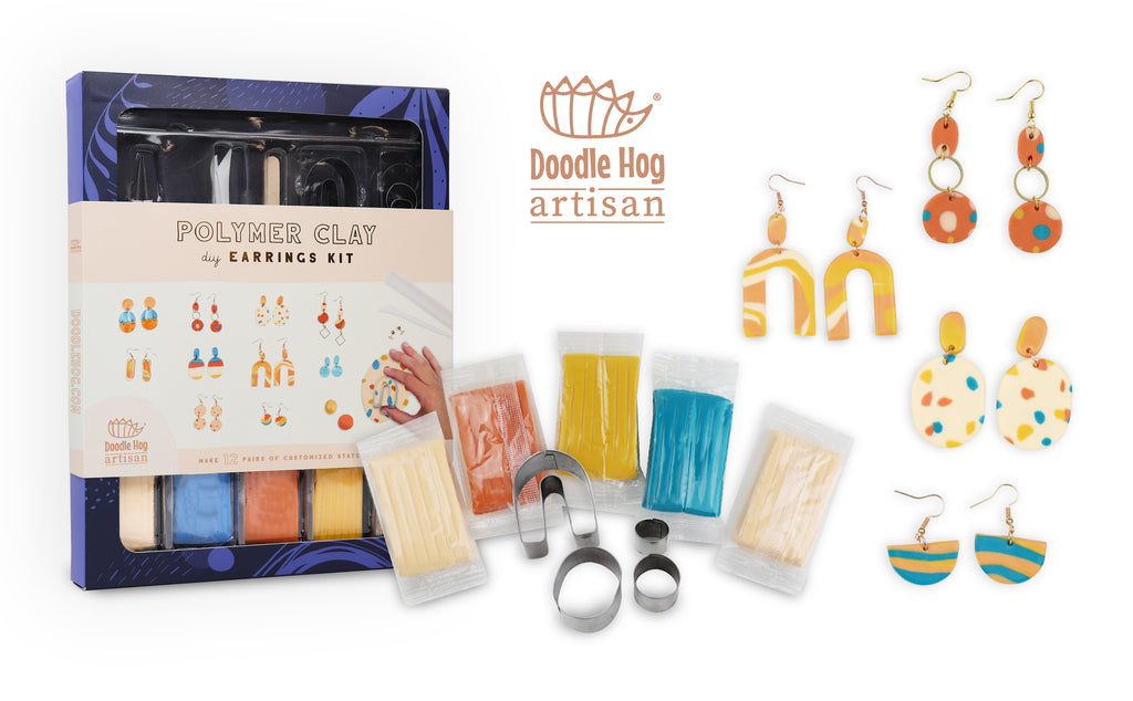 Polymer Clay Earrings Kit – Doodle Hog